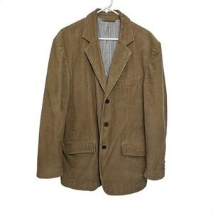 Dunnes Stores Mens Camel Ribbed Corduroy Academic Sports Blazer Coat, 42L